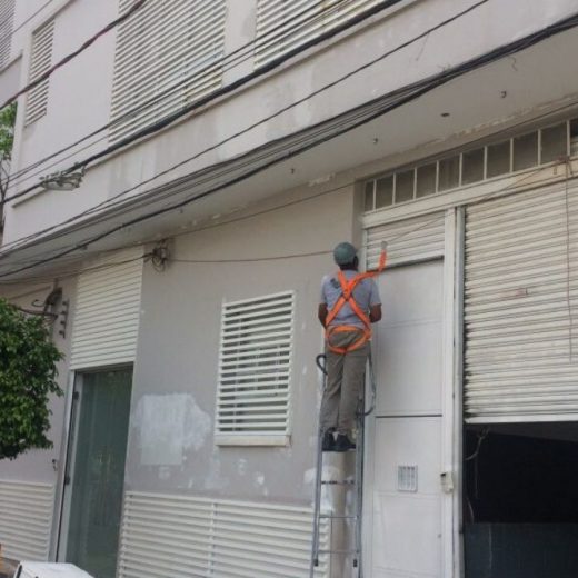 Equipamentos de proteção para manutenção de fachadas